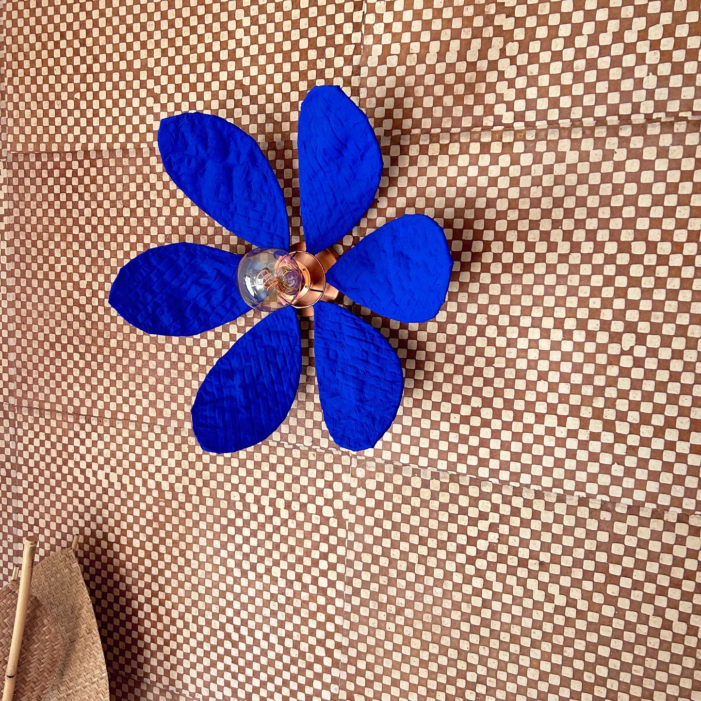 Abat-jour NENUPHAR BLEU Outremer