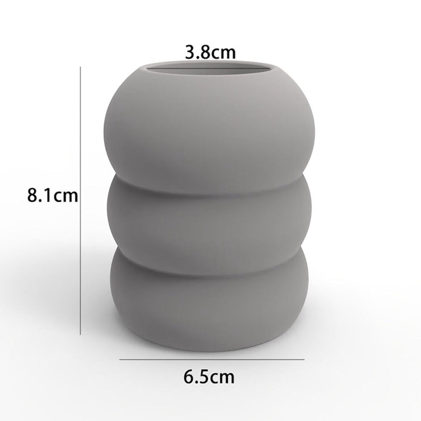 Petit Pot à crayons en bouchons plastiques et éco-résine BLEU OUTREMER