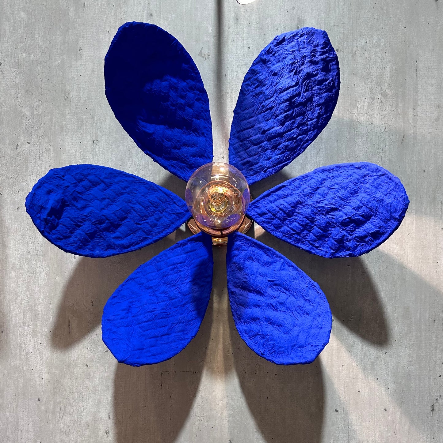 Abat-jour NENUPHAR BLEU Outremer