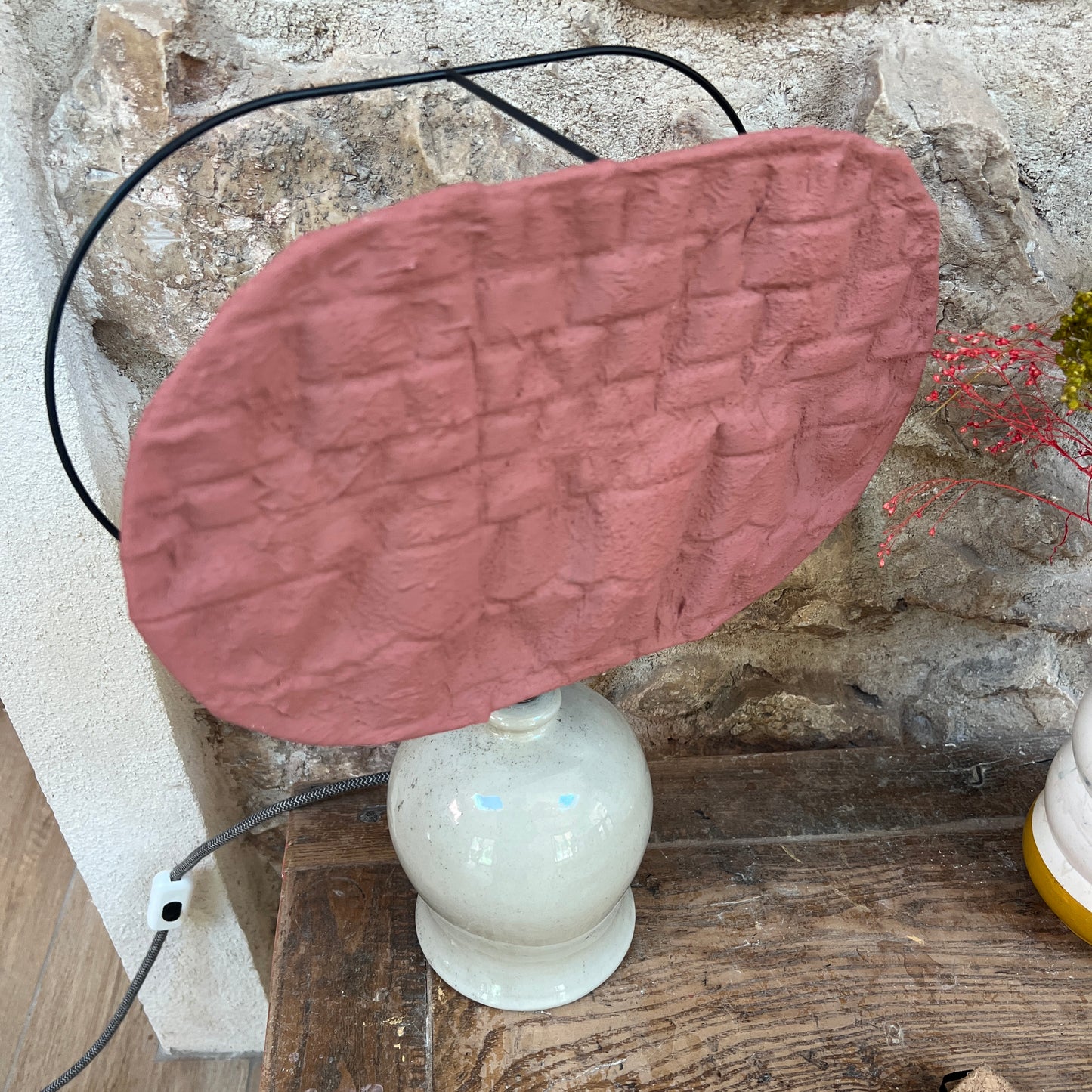 Lampe à poser Pile ou Face Terracotta Collaboration Atelier Joseph et Honoré