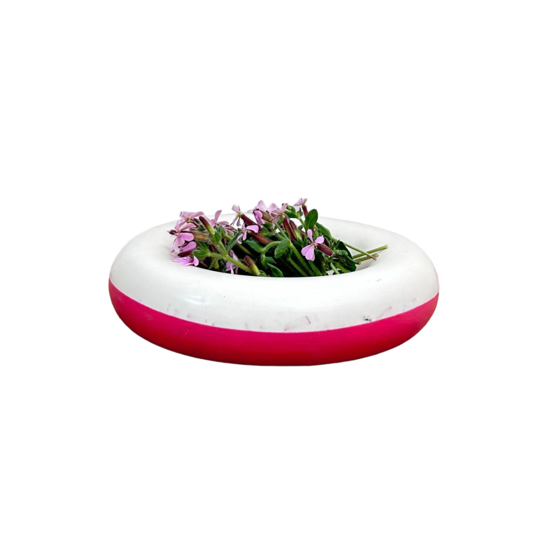 Vide-poche en bouchons plastiques et éco-résine VIOLET