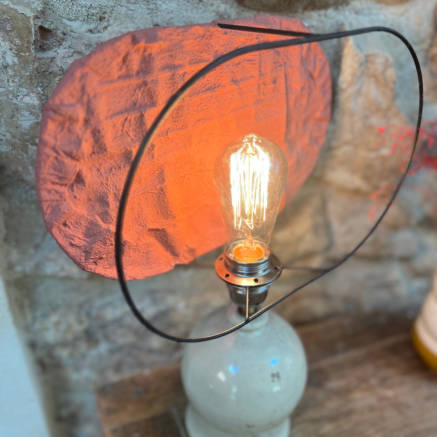 Lampe à poser Pile ou Face Terracotta Collaboration Atelier Joseph et Honoré
